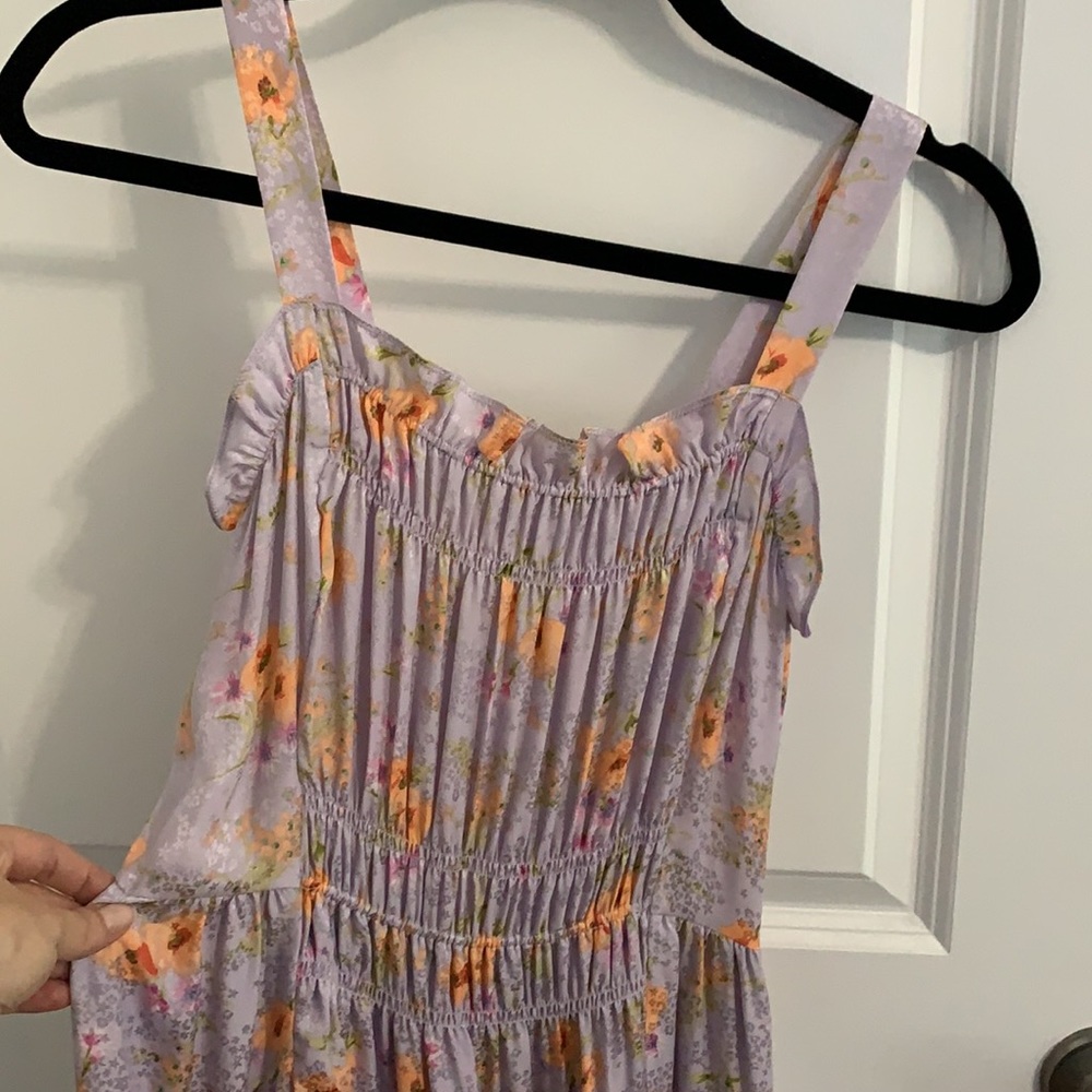 NWT Rebecca Taylor Silk, Floral Tiered Maxi Dress - Picture 3 of 14